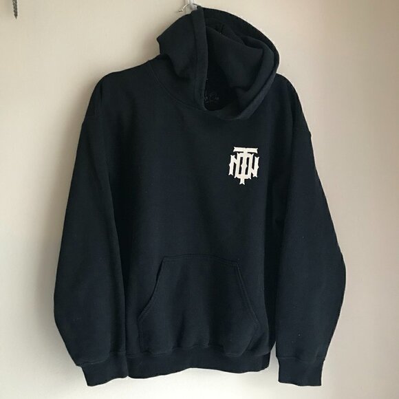 Vintage Trust No One BOXING CLUB Sweatshirt Hoodie Size M - Picture 3 of 3